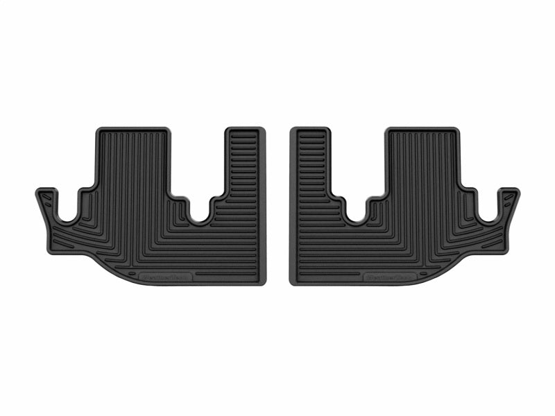 WeatherTech 19-26 Subaru Ascent 2nd Row Rear All-Weather Floor Mats - Black