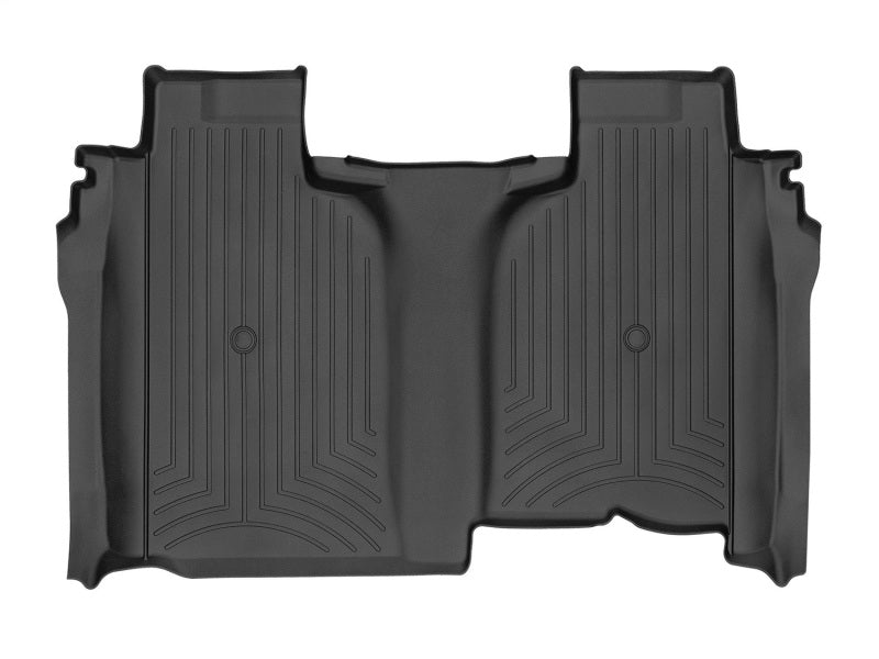 WeatherTech 2019+ Chevrolet Silverado 1500 Crew Cab w/ Vinyl Floors Rear FloorLiner - Black