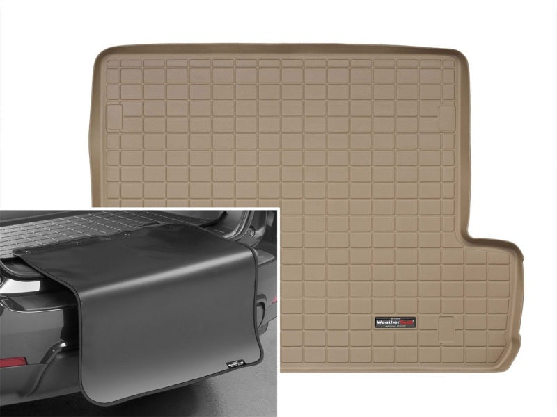 WeatherTech 10+ Toyota 4Runner Cargo Liner w/ Bumper Protector - Tan