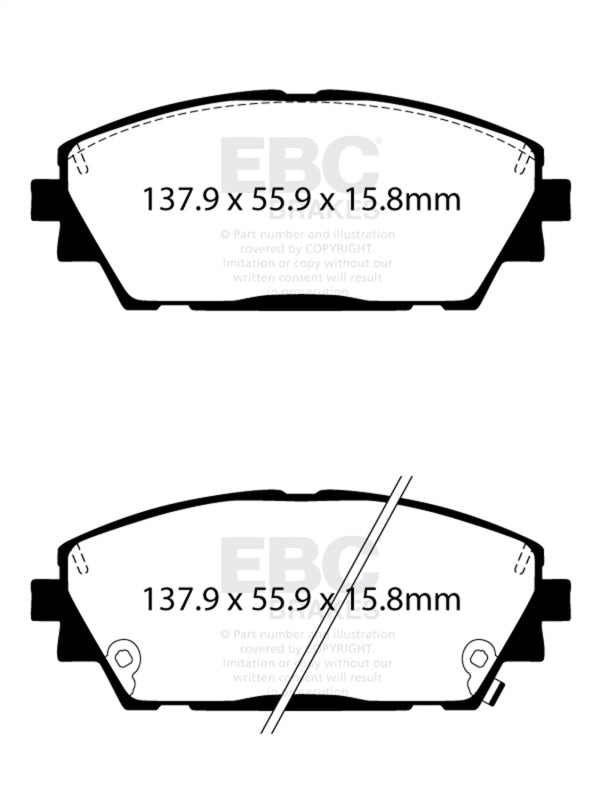 EBC 2019+ Mazda 3 (BP) 2.5L Ultimax Front Brake Pads