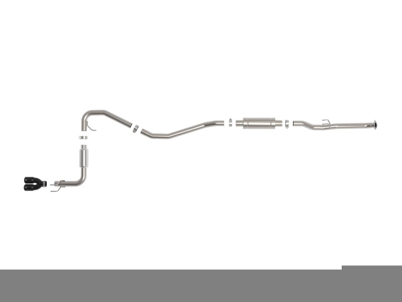 aFe POWER Takeda 2.5in 304 SS Cat-Back Exhaust w/ Black Tips 22-25 Honda Civic L4-2.0L