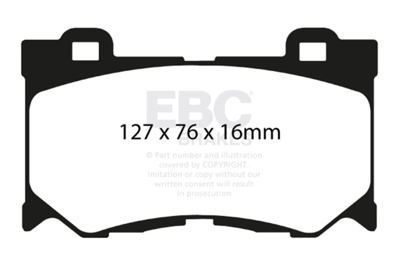 EBC 08-13 Infiniti FX50 5.0 Yellowstuff Front Brake Pads