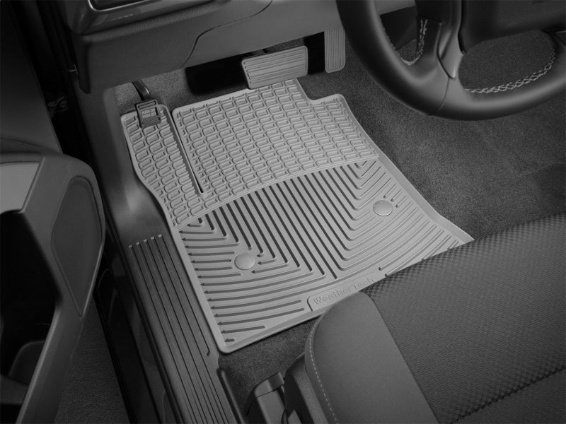 WeatherTech 14+ Chevrolet Silverado Front Rubber Mats - Grey