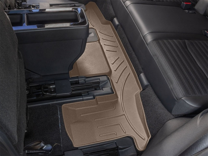 WeatherTech 22-24 Infiniti QX60 / 22-24 Nissan Pathfinder (Captains Chairs) Rear FloorLiner HP - Tan