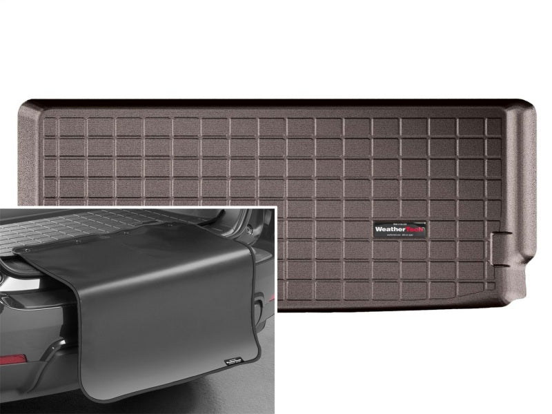 WeatherTech 2014+ Acura MDX Cargo Liners With Bumper Protector - Cocoa
