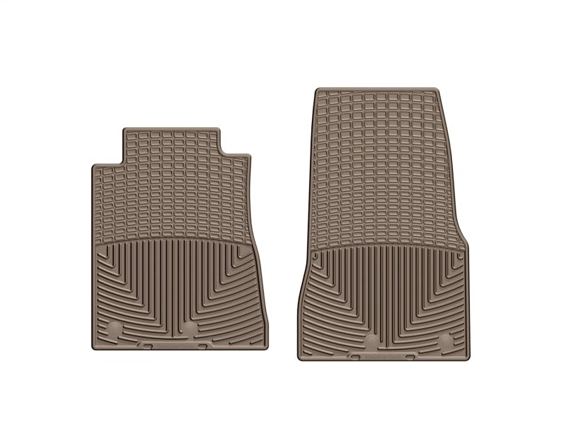 WeatherTech 12-13 Ford Mustang Front Rubber Mats - Tan
