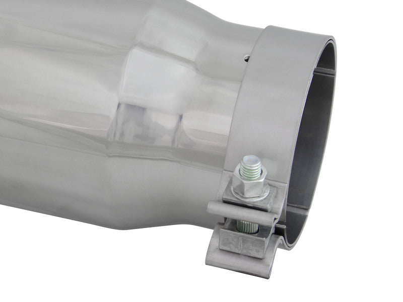 aFe Diesel Exhaust Tip Bolt On Polished 4in Inlet x 5in Outlet x 15in