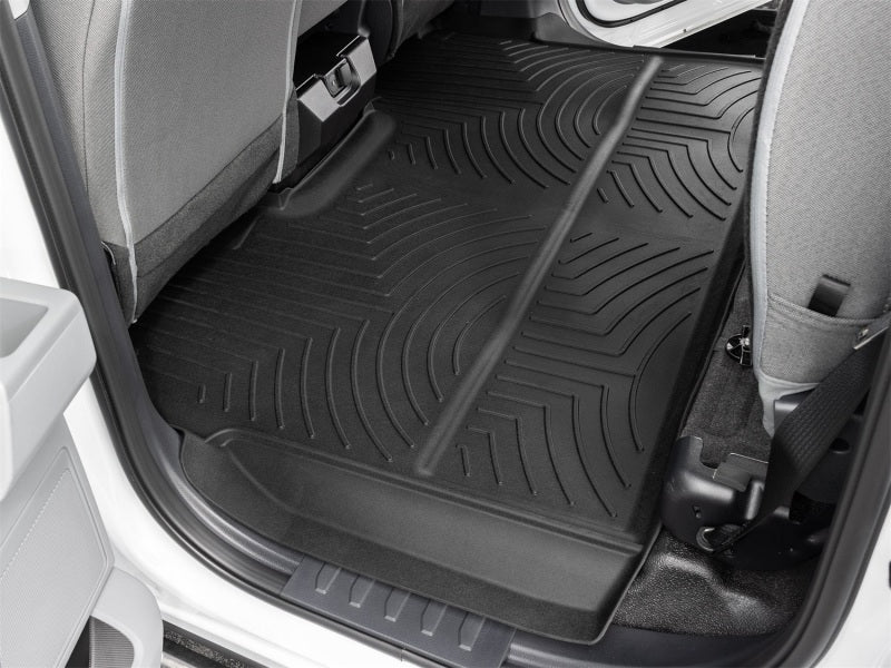 WeatherTech 17-26 Ford F-250/350/450/550 CrewCab Rear FloorLiner HP (Vinyl Floor) - Black