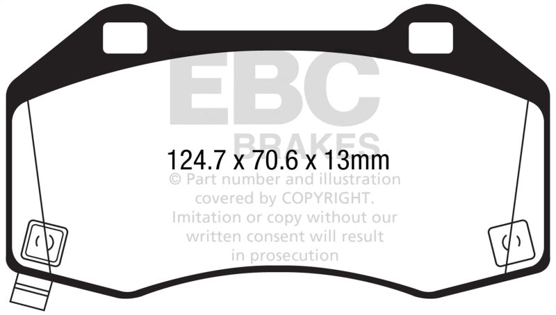 EBC 17-21 Fiat 124 Spider Abarth 1.4T Bluestuff Front Brake Pads