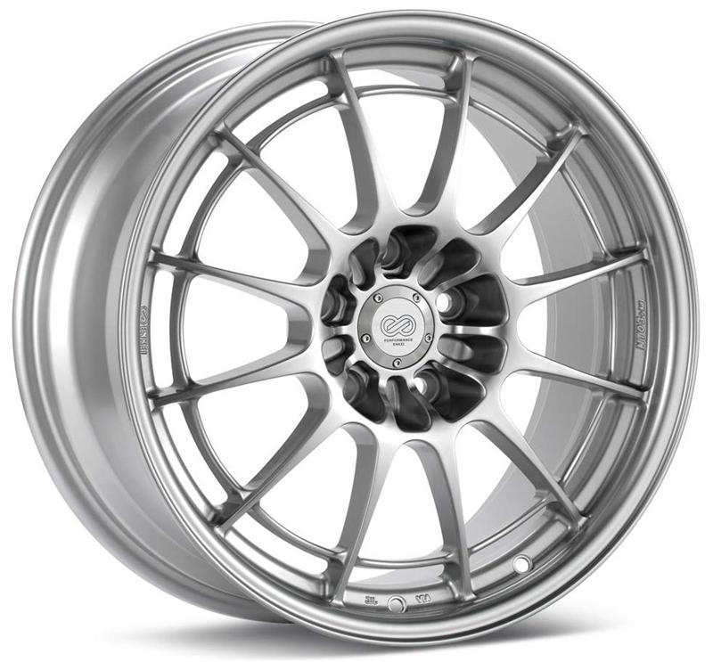 Enkei NT03+M 18x9.5 5x114.3 40mm Offset 72.6mm Bore Silver Wheel G35/350z