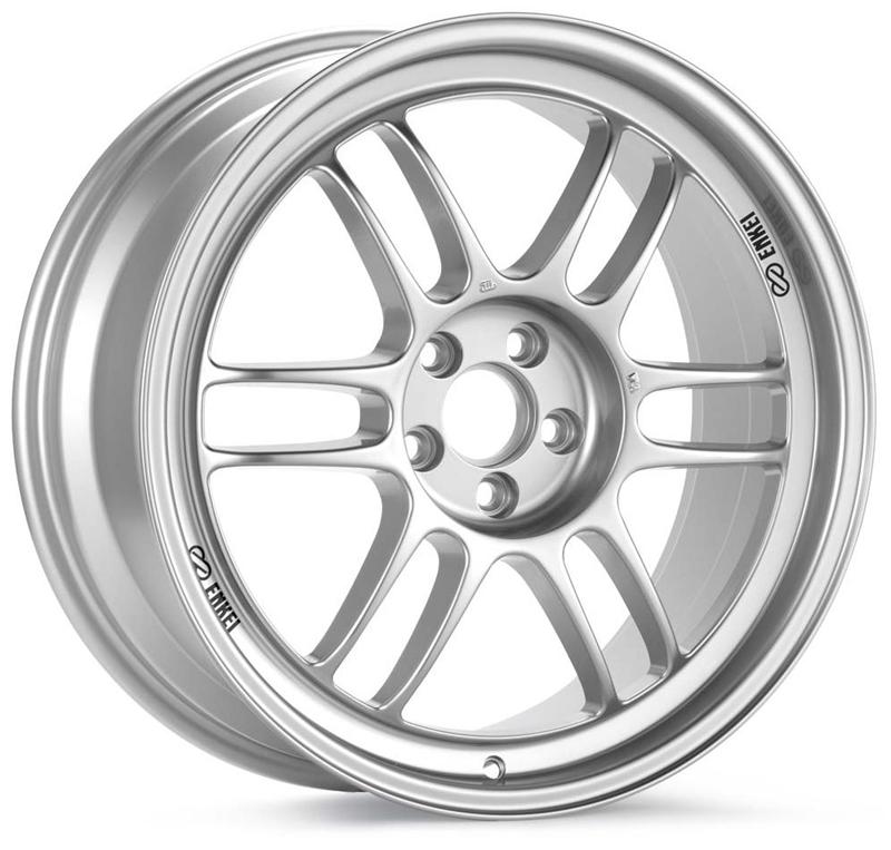 Enkei RPF1 18x9 5x114.3 35mm Offset 73mm Bore Silver Wheel G35/350z