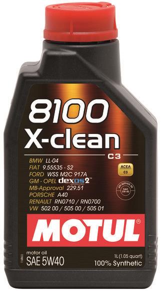 Motul 20L Synthetic Engine Oil 8100 5W40 X-CLEAN