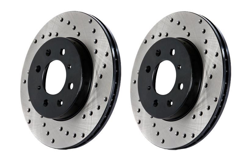 StopTech 12-15 BMW 335i Drilled Left Front Rotor