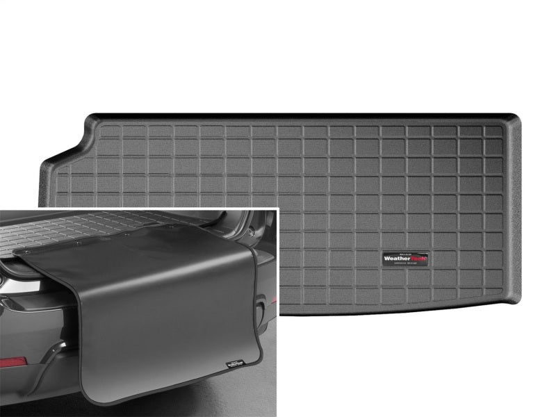 WeatherTech 16-24 Volvo VC90 Cargo Liner w/ Bumper Protector - Black (Also Plug-In Hybrid)