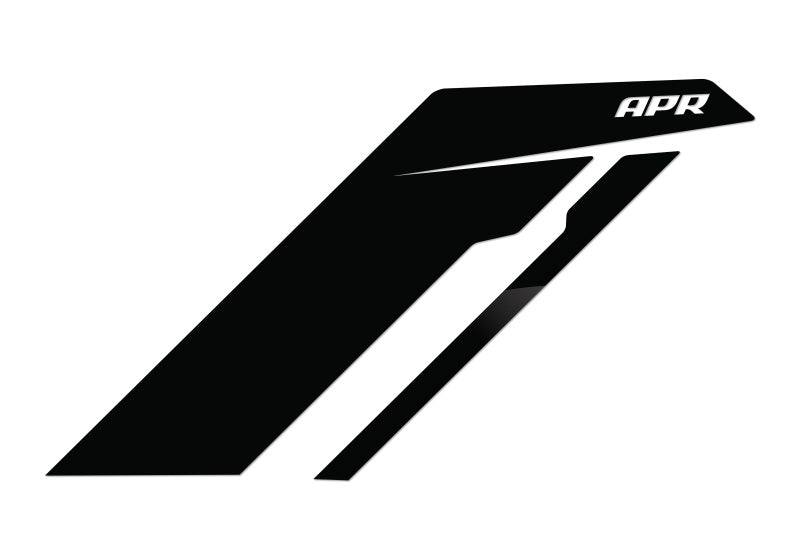 APR Sideburn Stickers - Black APR/Black Stripe (Pair)