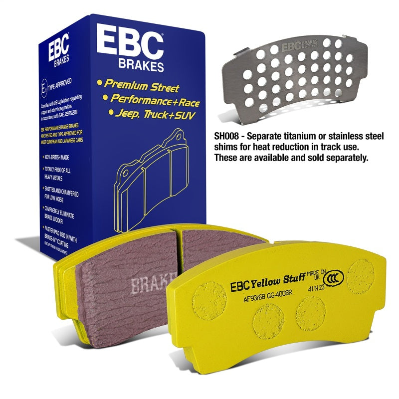 EBC 99-02 Noble M12 2.6 Twin Turbo Yellowstuff Rear Brake Pads