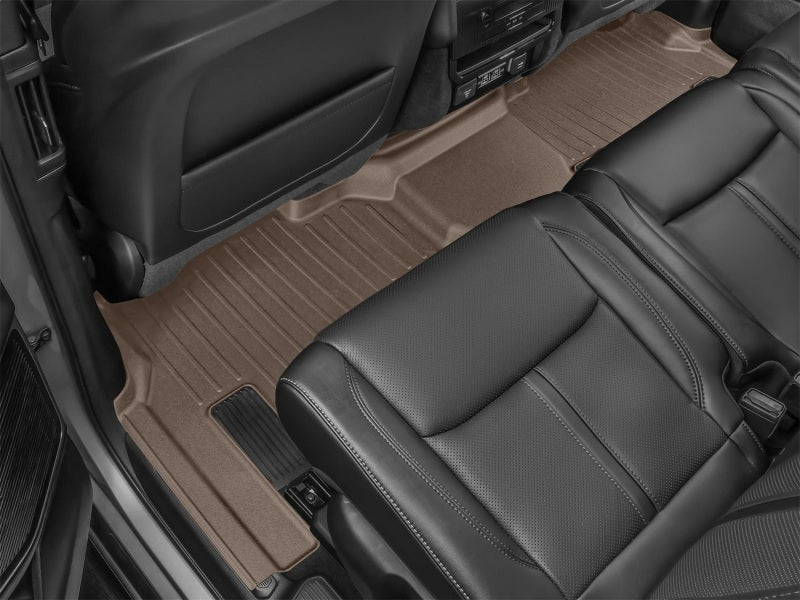WeatherTech 22-23 Jeep Grand Wagoneer/Wagoneer Rear 2nd Row Rubber Mats - Tan (8 Passenger)