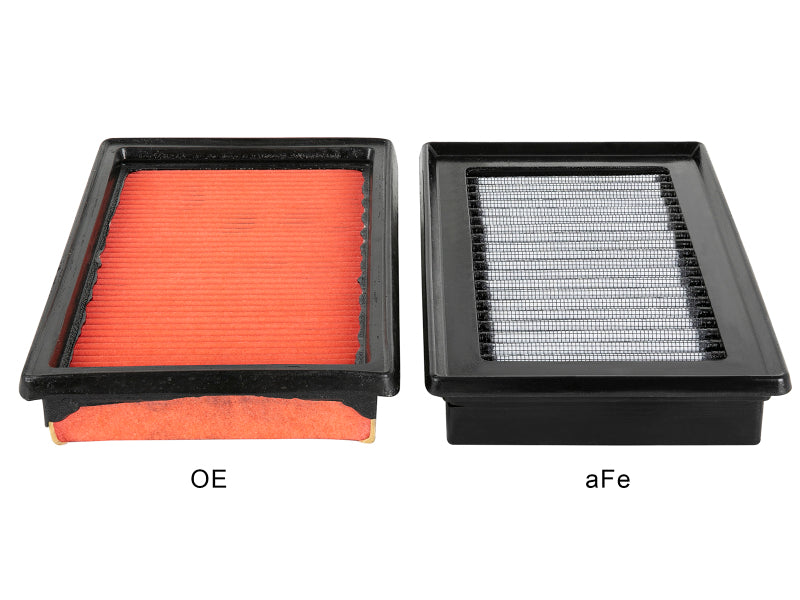 aFe Magnum FLOW Pro DRY S OE Replacement Filter (Pair) 14-19 Infiniti Q50 V6 3.5L/3.7L