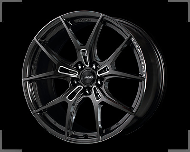 Gram Lights 57FXZ 19x8.5 +45 5x112 Super Dark Gunmetal and Machining Rim Edge DC Wheel