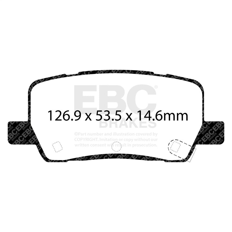 EBC 2018+ Tesla Model S Electric Yellowstuff Rear Brake Pads