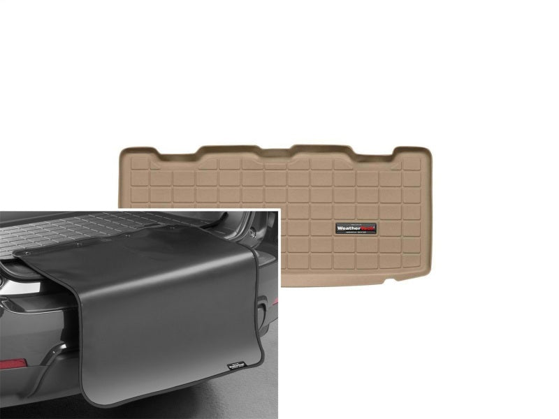 WeatherTech 07-13 Mini Hardtop Cargo Liners w/ Bumper Protector - Tan