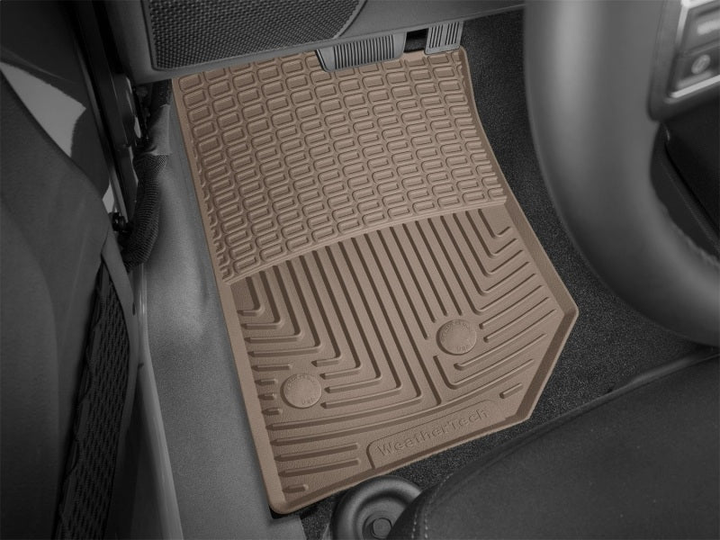 WeatherTech 14-16 Jeep Wrangler Unlimited Front Rubber Mats - Tan