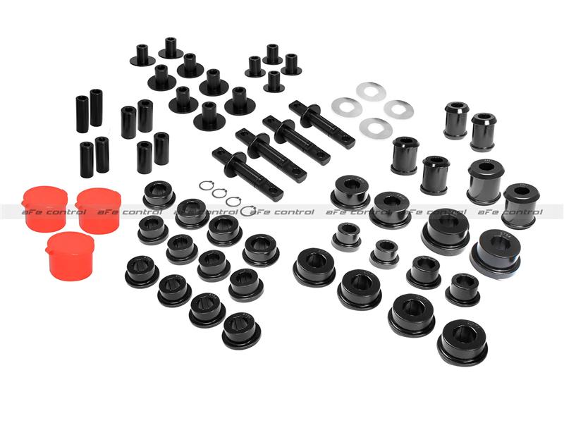aFe Control PFADT Alum Frame Drag Rear Solid Spherical C/A Bearings Set; 06-13 Chevy Corvette C6 Z06