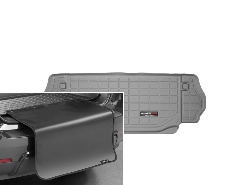 WeatherTech 07-14 Jeep Wrangler Cargo With Bumper Protector - Grey