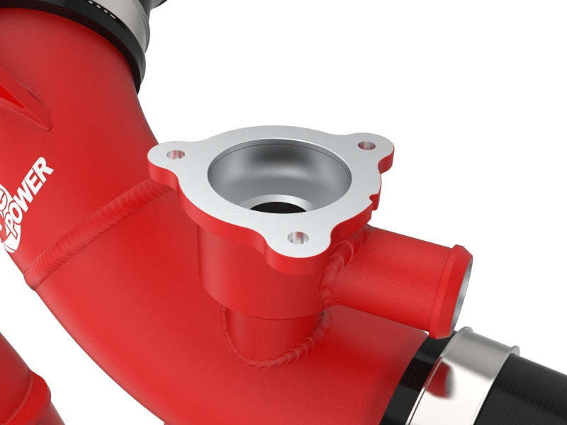 aFe 2022 Toyota Land Cruiser (J300) V6-3.5L (tt) BladeRunner 2.5in Aluminum Hot Charge Pipe - Red
