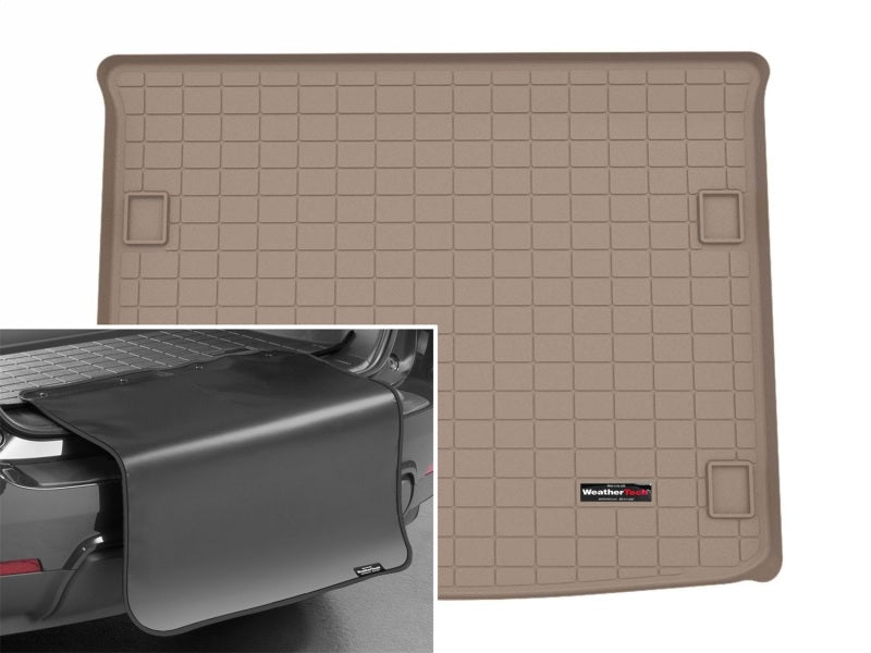 WeatherTech 03-13 Porsche Cayenne Cargo Liners w/ Bumper Protector - Tan