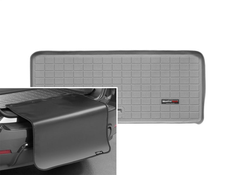 WeatherTech 07-16 GMC Acadia Cargo Liner w/ Bumper Protector - Grey