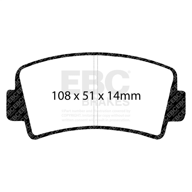 EBC 78-83 Mazda RX7 2.3 (1.1 Rotary)(Rear Drums) Ultimax2 Front Brake Pads