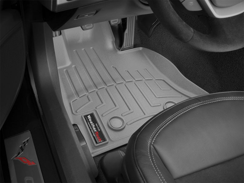 WeatherTech 14+ Chevy Corvette Front FloorLiner - Grey