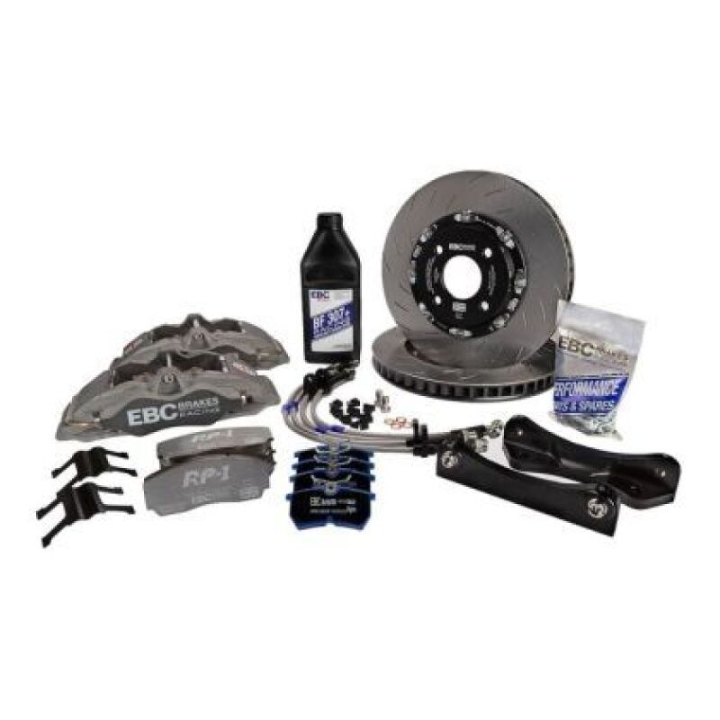 EBC Racing 16-21 BMW M2 F87 3.0T Anodized Apollo-6 Calipers 380mm Rotors Front Big Brake Kit