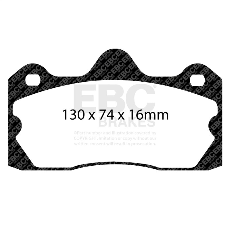 EBC 10+ Lotus Evora 3.5 Yellowstuff Rear Brake Pads
