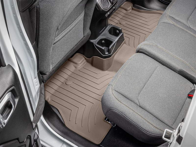 WeatherTech 2019+ Jeep Wrangler Unlimited 4-Door Rear FloorLiner HP - Tan