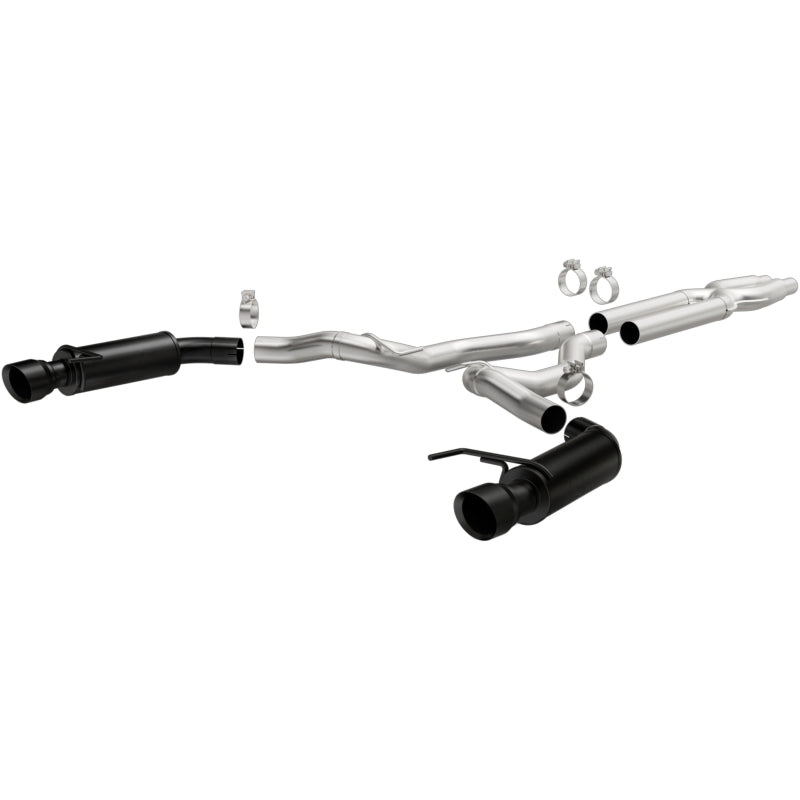 MagnaFlow Cat-Back 15-16 Ford Mustang 5.0L V8 Competition SS 3in Dual Split Rear 4.5in Black Tips