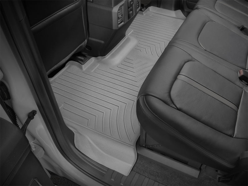 WeatherTech 2017+ Ford F-250/F-350/F-450/F-550 Rear FloorLiner - Grey