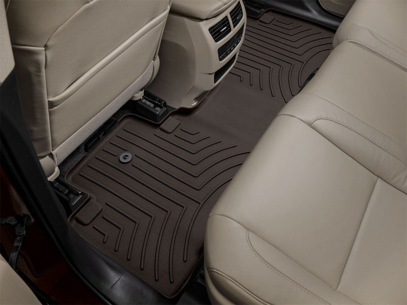 WeatherTech 14-23 Acura MDX 2nd Row Rear FloorLiner HP - Cocoa