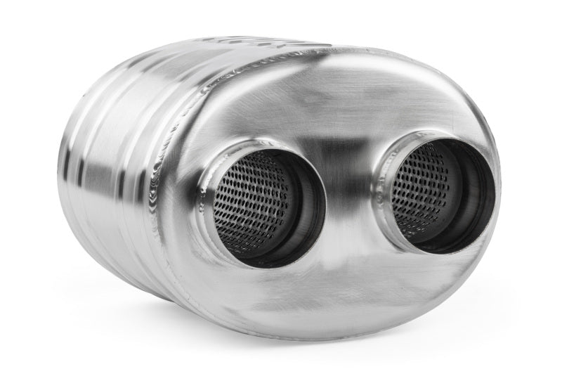 APR Premium Sound Absorption Muffler - Dual 63.5mm (2.5in) - Oval Body 220mm x 169mm x 211mm