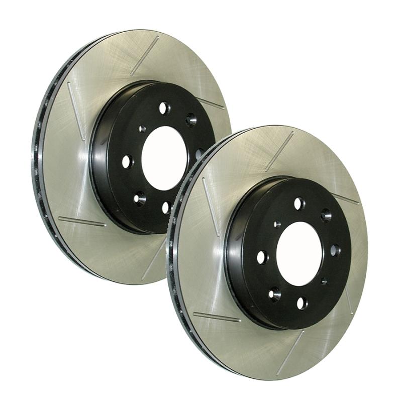 StopTech Power Slot 04-06 Audi TT Quattro / 04 VW Golf R32 Left Rear Slotted Rotor