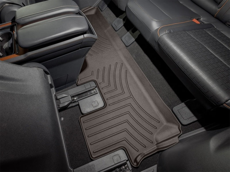 WeatherTech 25-26 Lincoln Navigator 2nd Row Rear FloorLiner 2pc - Cocoa
