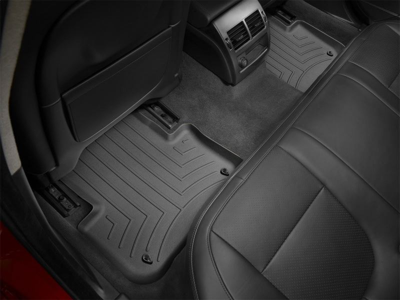 WeatherTech 13-15 Jaguar XF Rear FloorLiner - Black