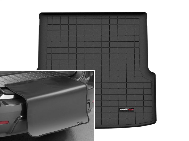 WeatherTech 2022+ BMW i4 eDRIVE40/i4 M50 Cargo Liner With Bumper Protector - Black