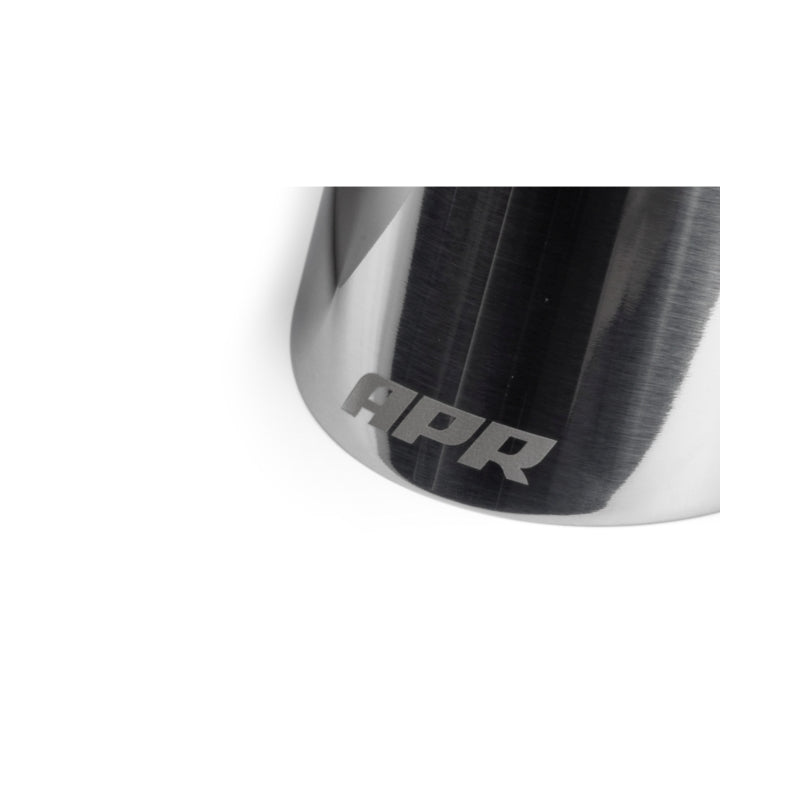 APR Single-Walled 3.5in Slash-Cut Tips - Polished Silver - Set of 2