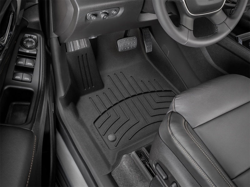 WeatherTech 2018+ Chevrolet Traverse (w/Bench 2nd Row) Front FloorLiner HP - Black