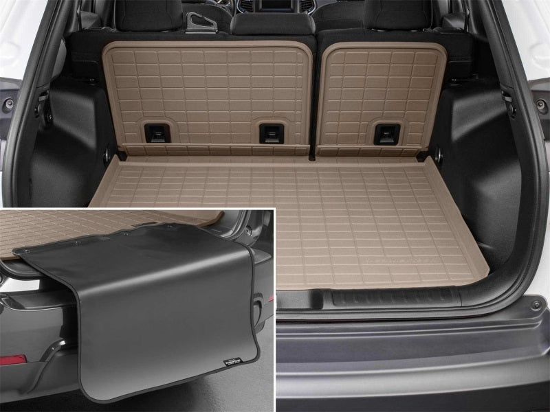 WeatherTech 21-26 Cadillac Escalade Behind Seating w/Bumper Protector SeatBack Cargo Liner - Tan