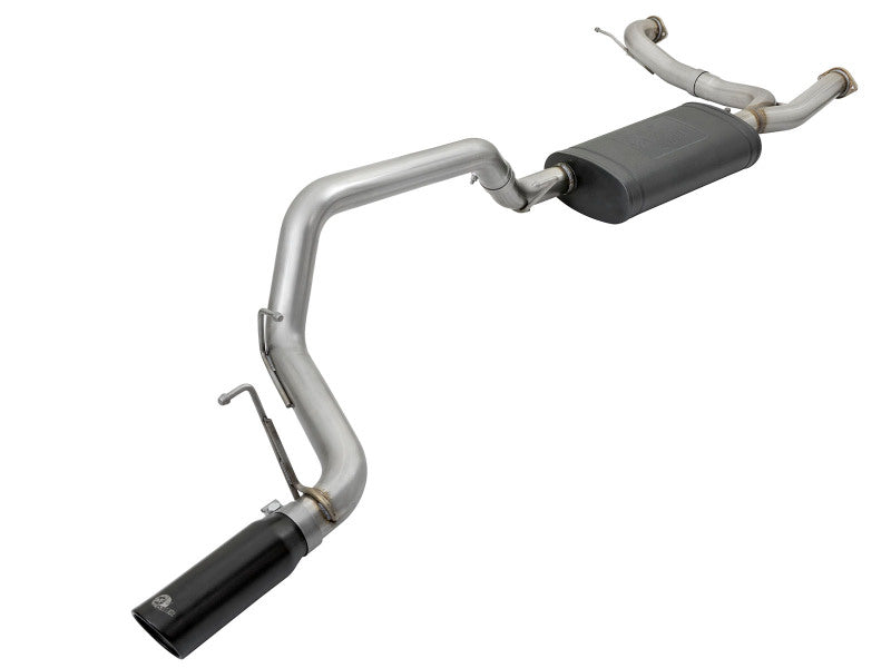 aFe MACHForce XP 3in 304 SS Cat-Back Exhausts w/ Black Tips 10-17 Nissan Patrol (Y62) V8-5.6L