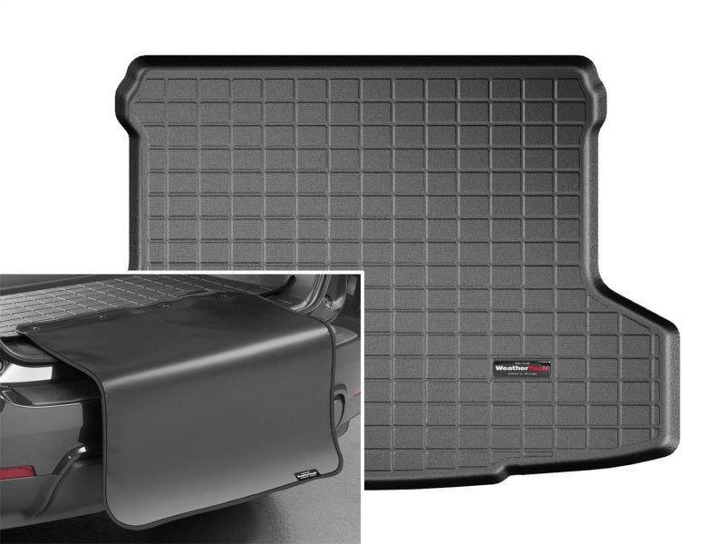 WeatherTech 2017+ Mitsubishi Mirage Cargo Liner w/ Bumper Protector - Black