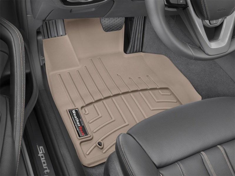 WeatherTech 2017+ BMW 5-Series Front FloorLiner - Tan (xDrive Only - Does Not Fit RWD)